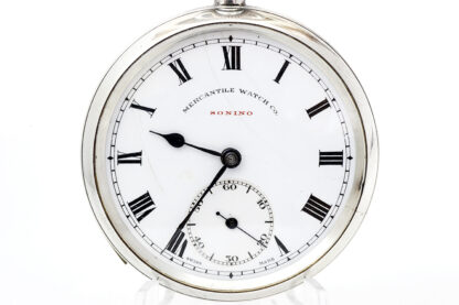 MERCANTILE WATCH Co. Reloj de bolsillo, lepine y remontoir. Plata. Suiza, ca. 1900.