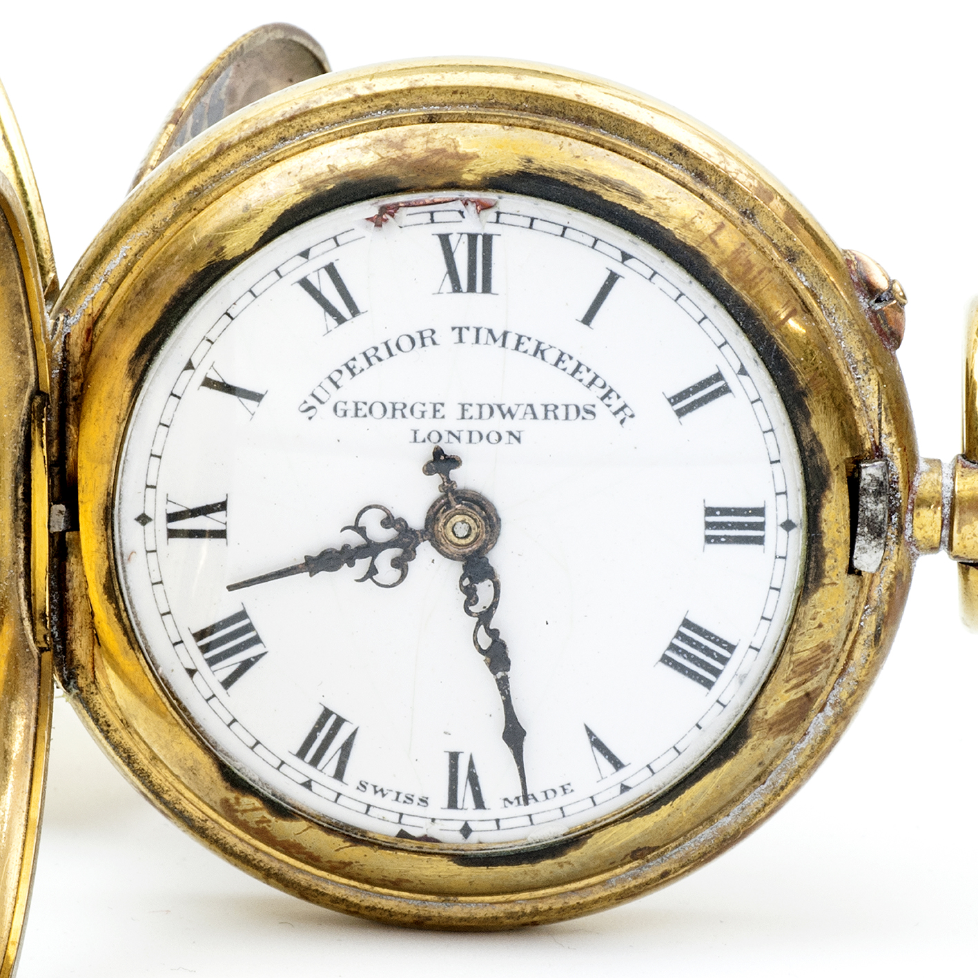 META. Reloj de bolsillo, Hunter, medio saboneta (cazador), remontoir. Suiza, ca. 1910. META. Reloj de bolsillo, Hunter, medio saboneta (cazador), remontoir. Suiza, ca. 1910.