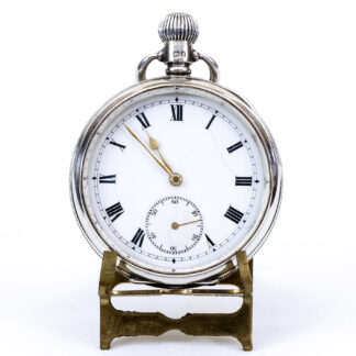MOERIS FM. Reloj Suizo de bolsillo lepine y remontoir. Plata. Suiza y Birmingham, año 1924.