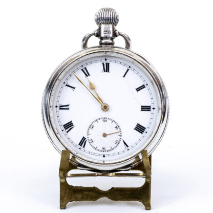 MOERIS FM. Reloj Suizo de bolsillo lepine y remontoir. Plata. Suiza y Birmingham, año 1924.