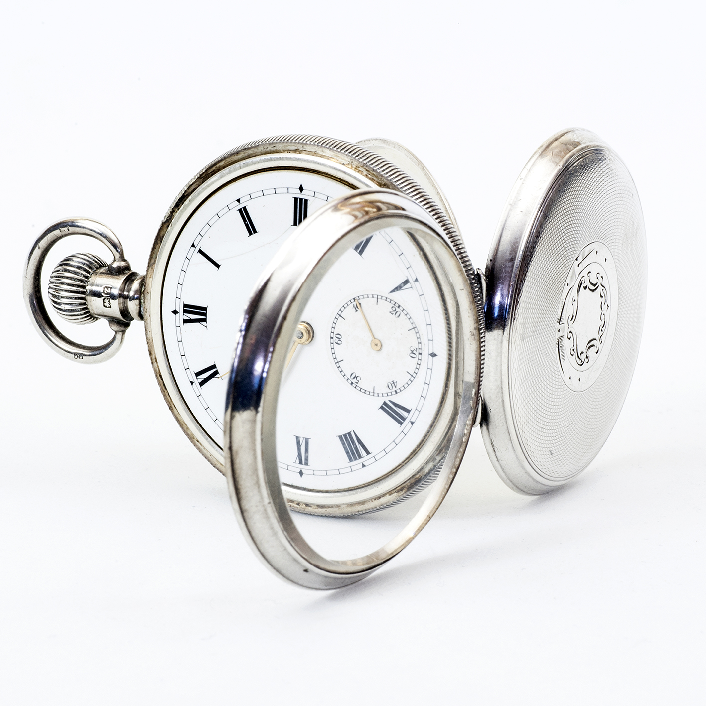 MOERIS FM. Reloj Suizo de bolsillo lepine y remontoir. Plata. Suiza y Birmingham, año 1924. MOERIS FM. Reloj Suizo de bolsillo lepine y remontoir. Plata. Suiza y Birmingham, año 1924.