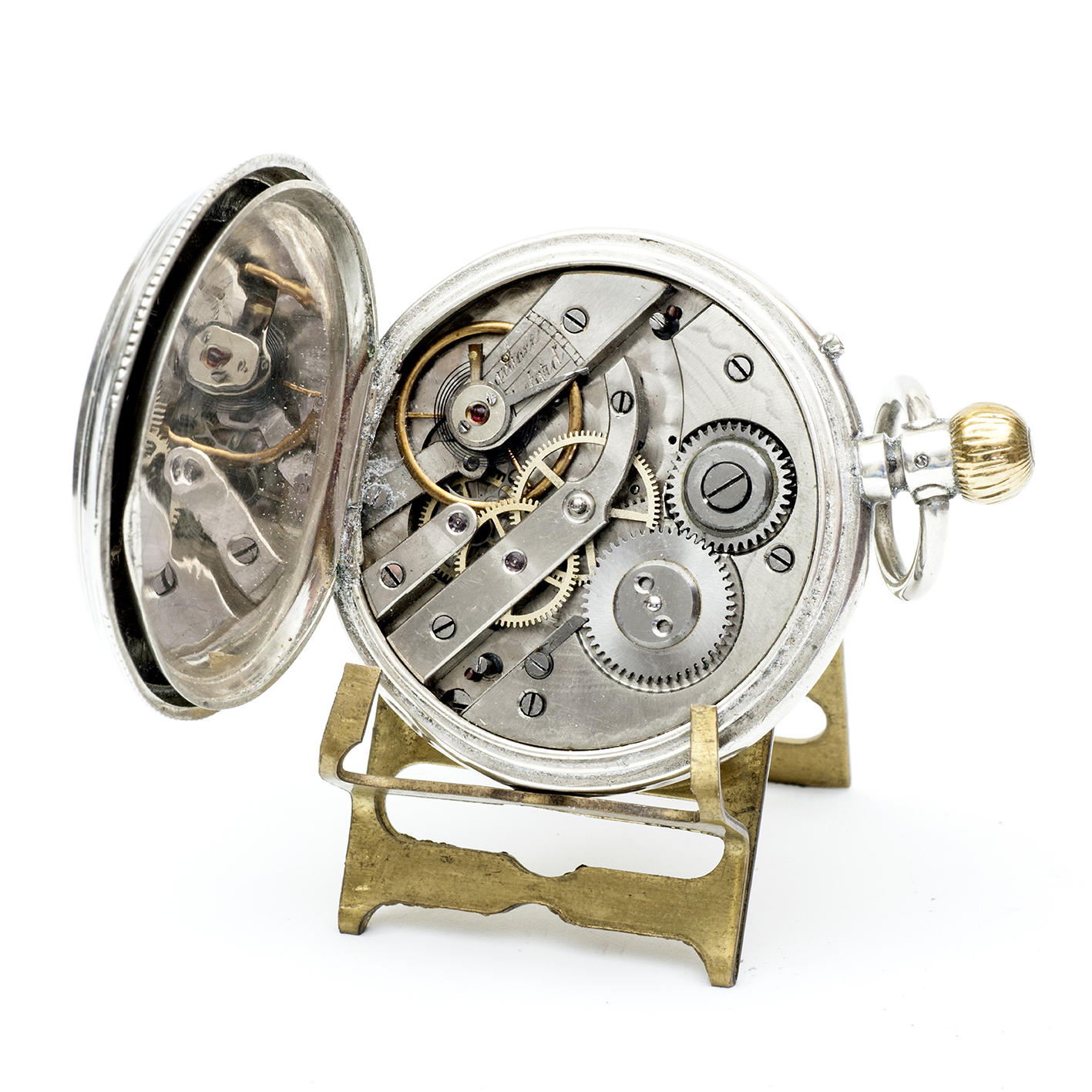 MONNARD GENEVE. Reloj de Bolsillo, Lepine y remontoir. Plata. Suiza, ca. 1890 MONNARD GENEVE. Reloj de Bolsillo, Lepine y remontoir. Plata. Suiza, ca. 1890