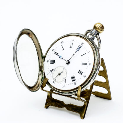 MONNARD GENEVE. Reloj de Bolsillo, Lepine y remontoir. Plata. Suiza, ca. 1890
