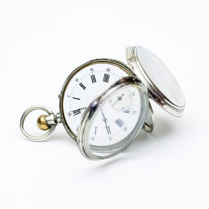 MONNARD GENEVE. Reloj de Bolsillo, Lepine y remontoir. Plata. Suiza, ca. 1890
