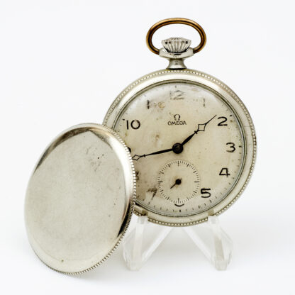 OMEGA. Pocket watch for men, lepine and remontoir. ca. 1890