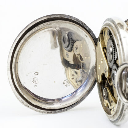 REGULUS DEPOSE. Reloj de Bolsillo, lepine y remontoir. Plata. Suiza, ca. 1900.