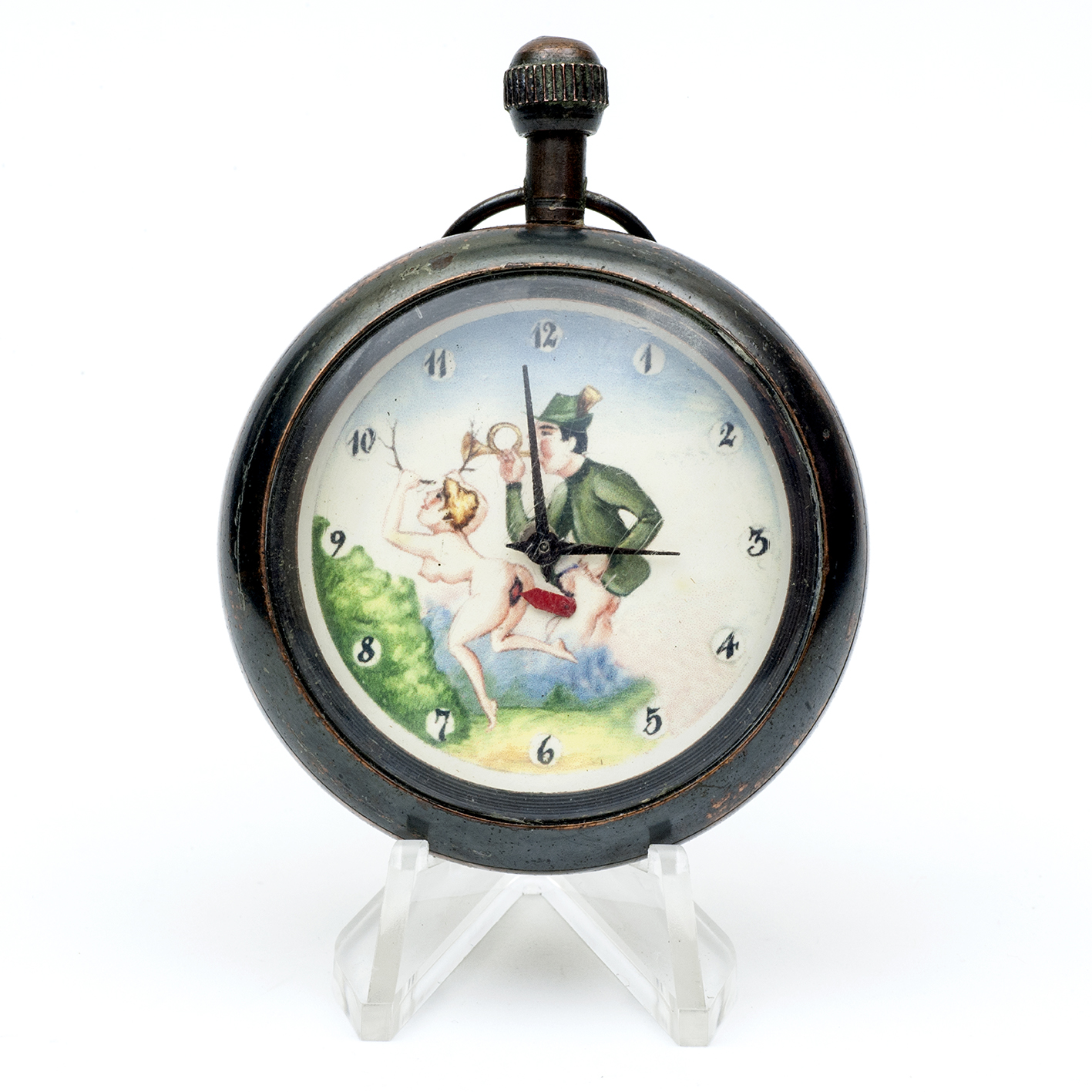 Reloj Erótico de Bolsillo, Lepine, remontoir, Automatón. Suiza. Ca. 1900 Reloj Erótico de Bolsillo, Lepine, remontoir, Automatón. Suiza. Ca. 1900