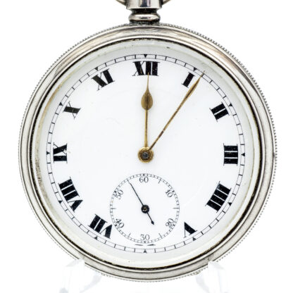 Reloj inglés de bolsillo lepine y remontoir. Plata. Birmingham, año 1918.
