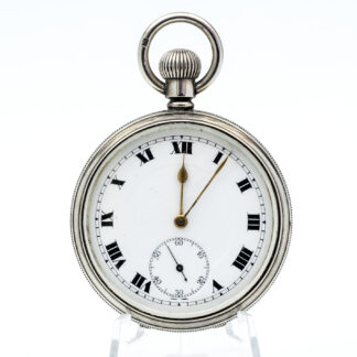 Reloj inglés de bolsillo lepine y remontoir. Plata. Birmingham, año 1918.