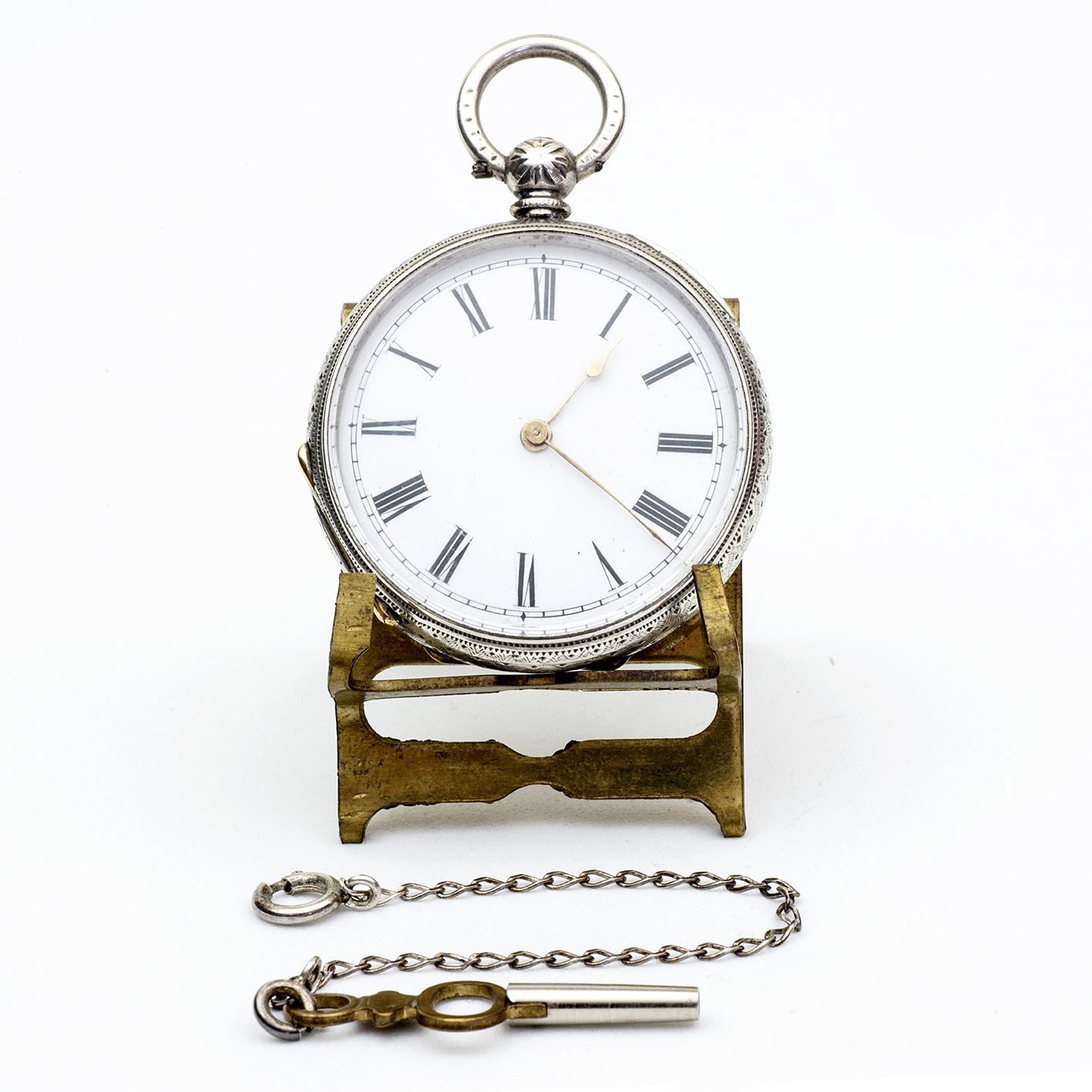Reloj Suizo de bolsillo, lepine. Plata Fina. Suiza, ca. 1880. Reloj Suizo de bolsillo, lepine. Plata Fina. Suiza, ca. 1880.