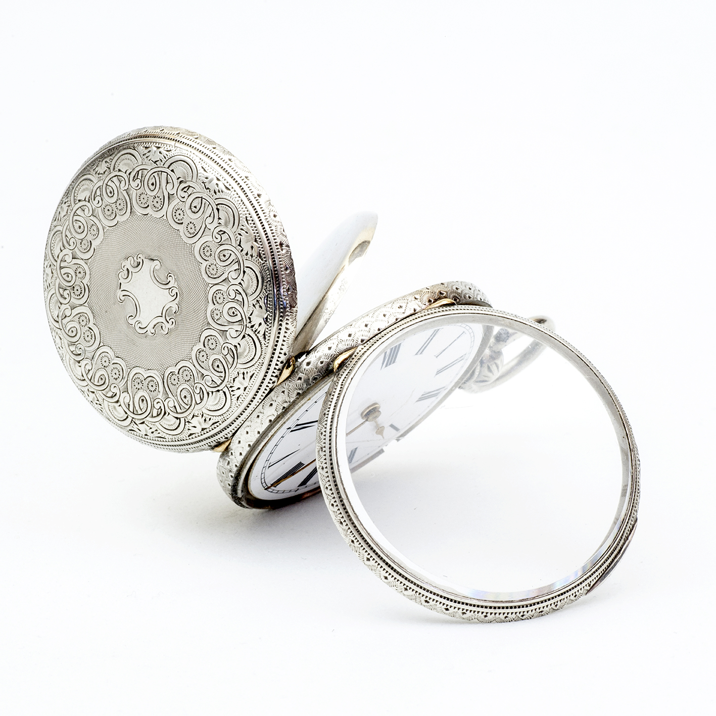 Reloj Suizo de bolsillo, lepine. Plata Fina. Suiza, ca. 1880. Reloj Suizo de bolsillo, lepine. Plata Fina. Suiza, ca. 1880.