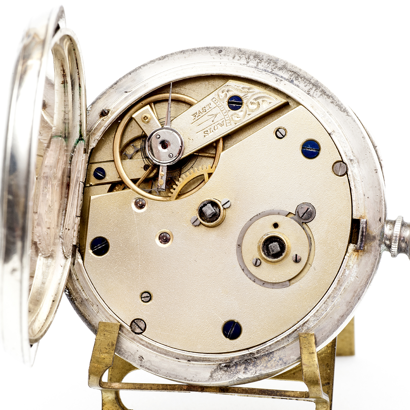 Reloj suizo de bolsillo lepine. Plata Fina. Suiza, ca. 1880. Reloj suizo de bolsillo lepine. Plata Fina. Suiza, ca. 1880.