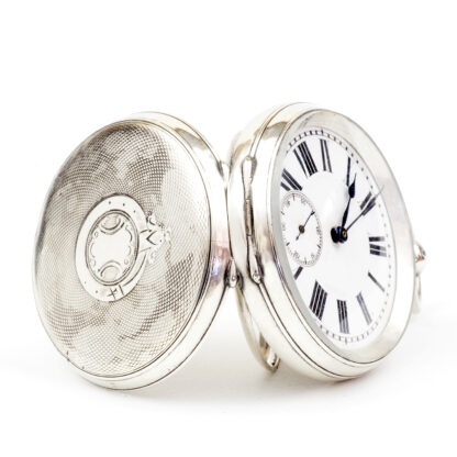 Swiss lepine pocket watch. Fine silver. Switzerland, ca. 1880.