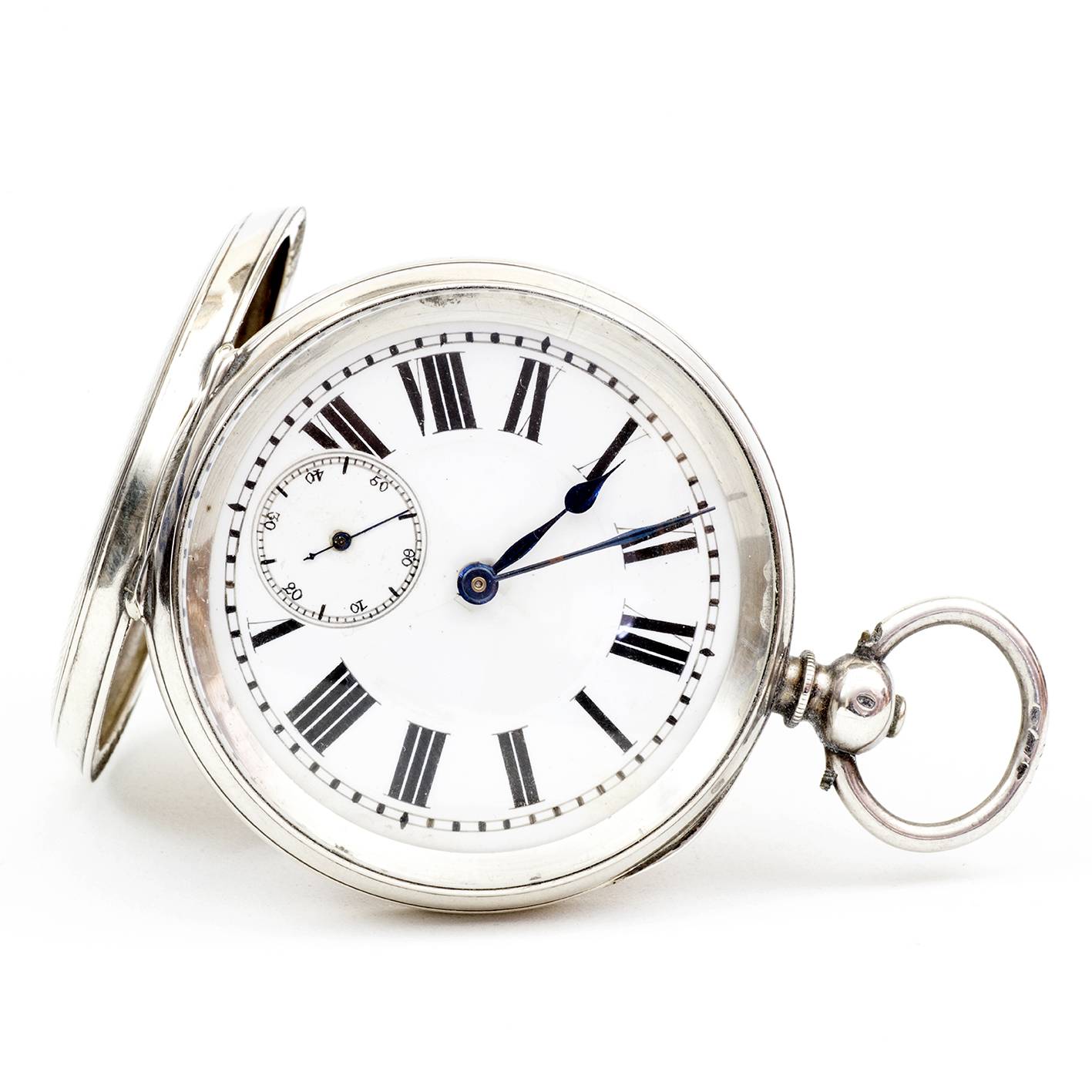 Reloj suizo de bolsillo lepine. Plata Fina. Suiza, ca. 1880. Reloj suizo de bolsillo lepine. Plata Fina. Suiza, ca. 1880.