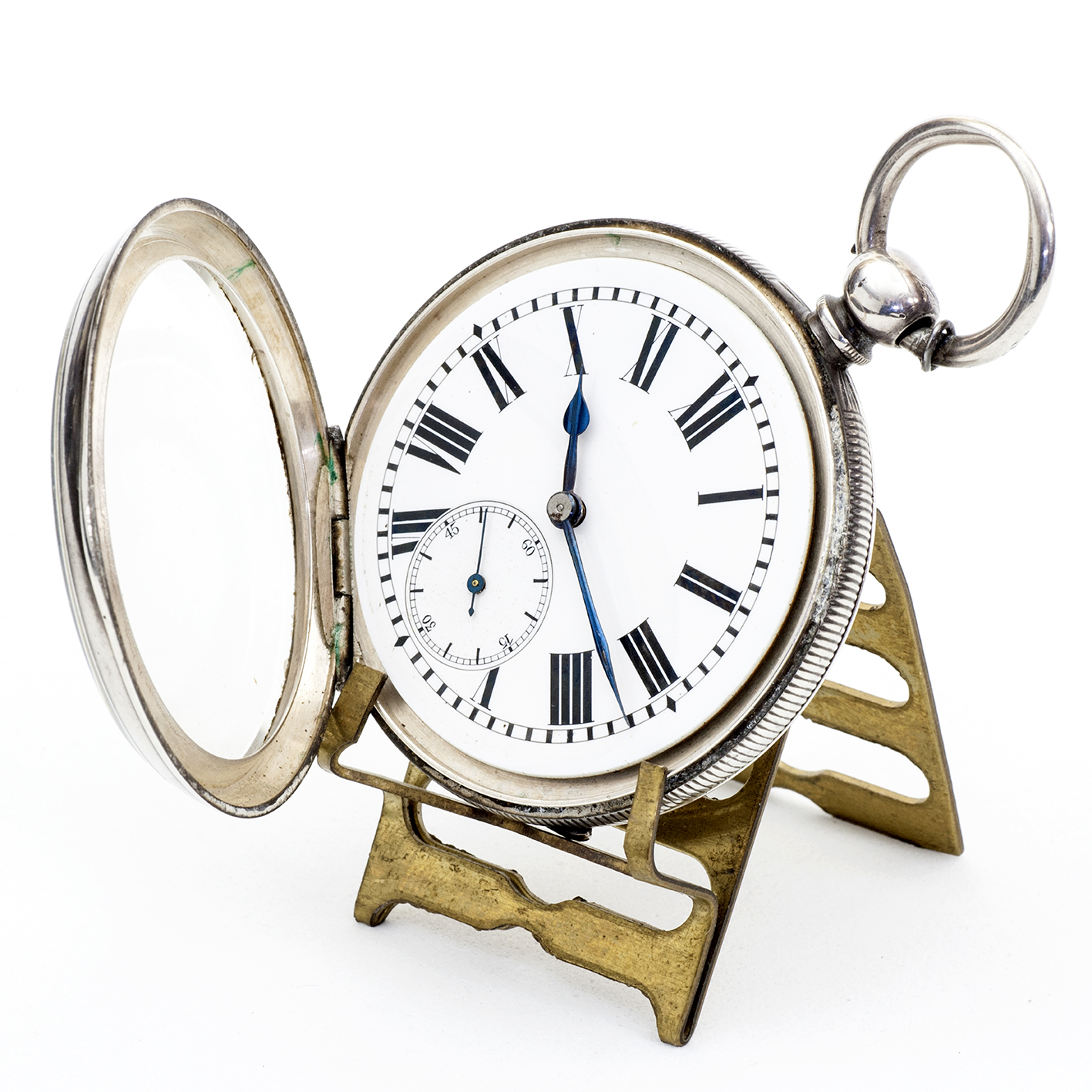 Reloj suizo de bolsillo lepine. Plata Fina. Suiza, ca. 1890. Reloj suizo de bolsillo lepine. Plata Fina. Suiza, ca. 1890.