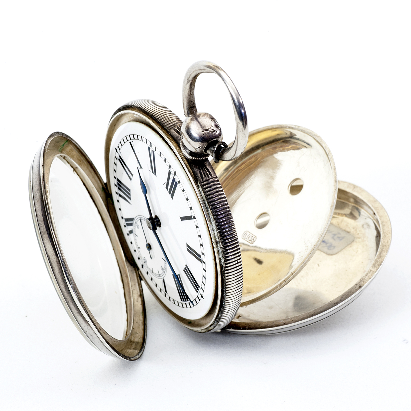 Reloj suizo de bolsillo lepine. Plata Fina. Suiza, ca. 1890. Reloj suizo de bolsillo lepine. Plata Fina. Suiza, ca. 1890.