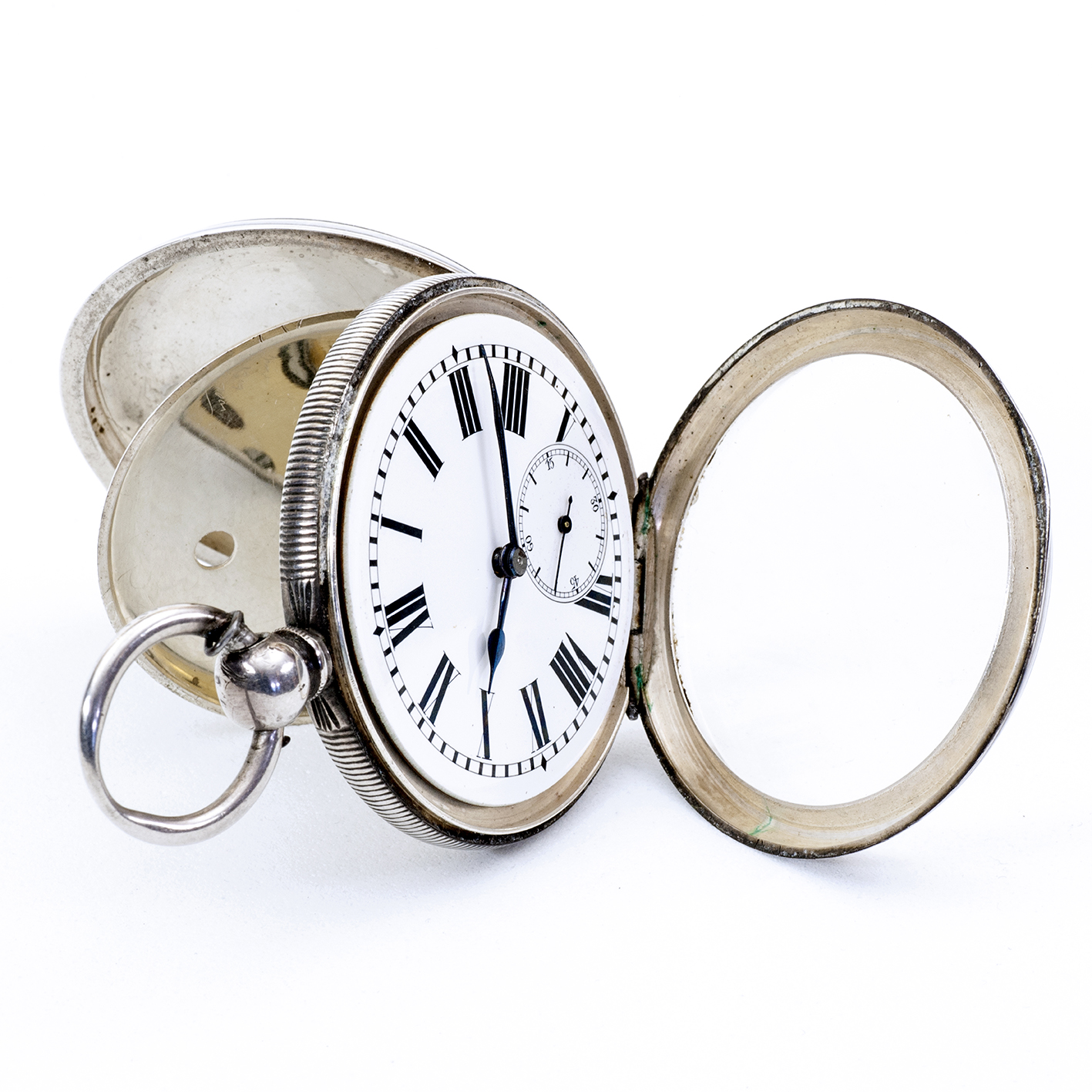 Reloj suizo de bolsillo lepine. Plata Fina. Suiza, ca. 1890. Reloj suizo de bolsillo lepine. Plata Fina. Suiza, ca. 1890.