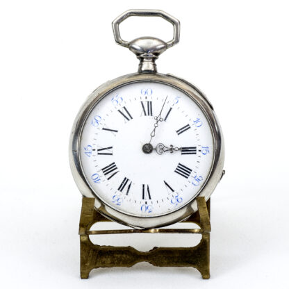 Reloj suizo de bolsillo lepine. Plata. Suiza, ca. 1890.