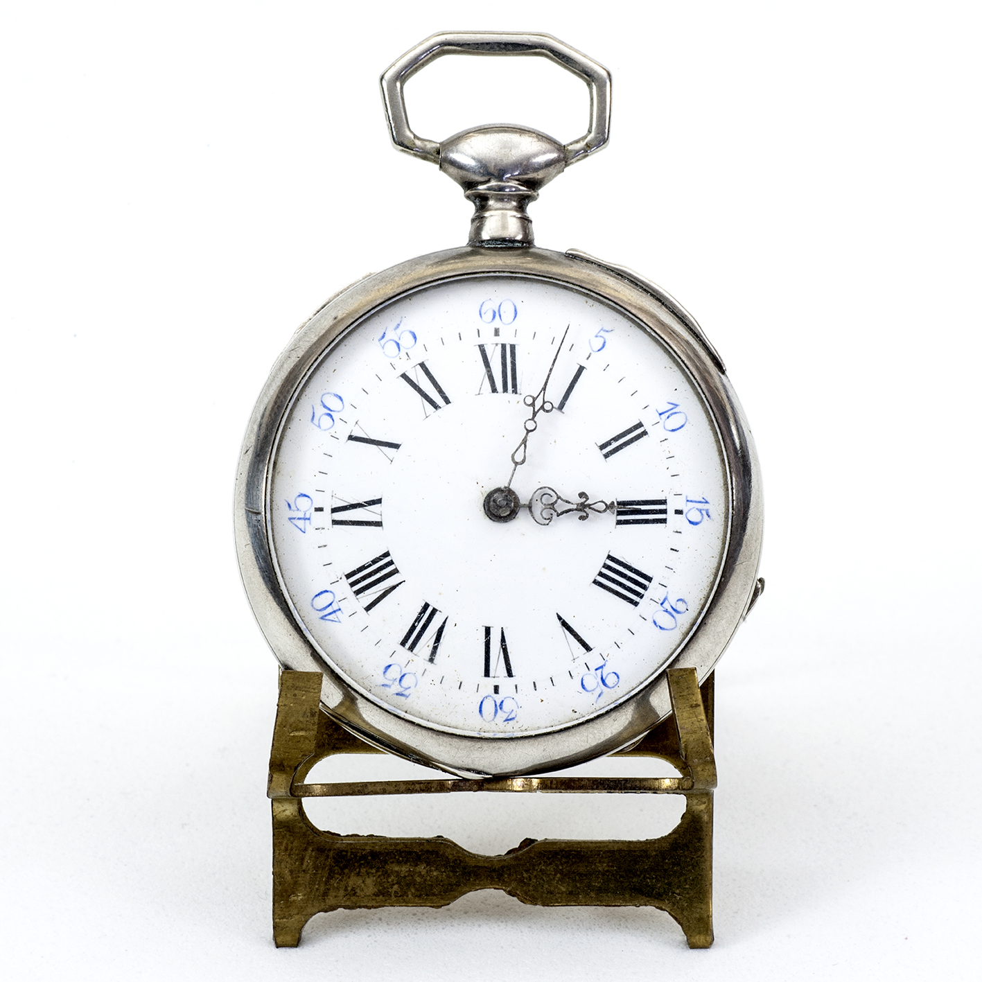 Reloj suizo de bolsillo lepine. Plata. Suiza, ca. 1890. Reloj suizo de bolsillo lepine. Plata. Suiza, ca. 1890.