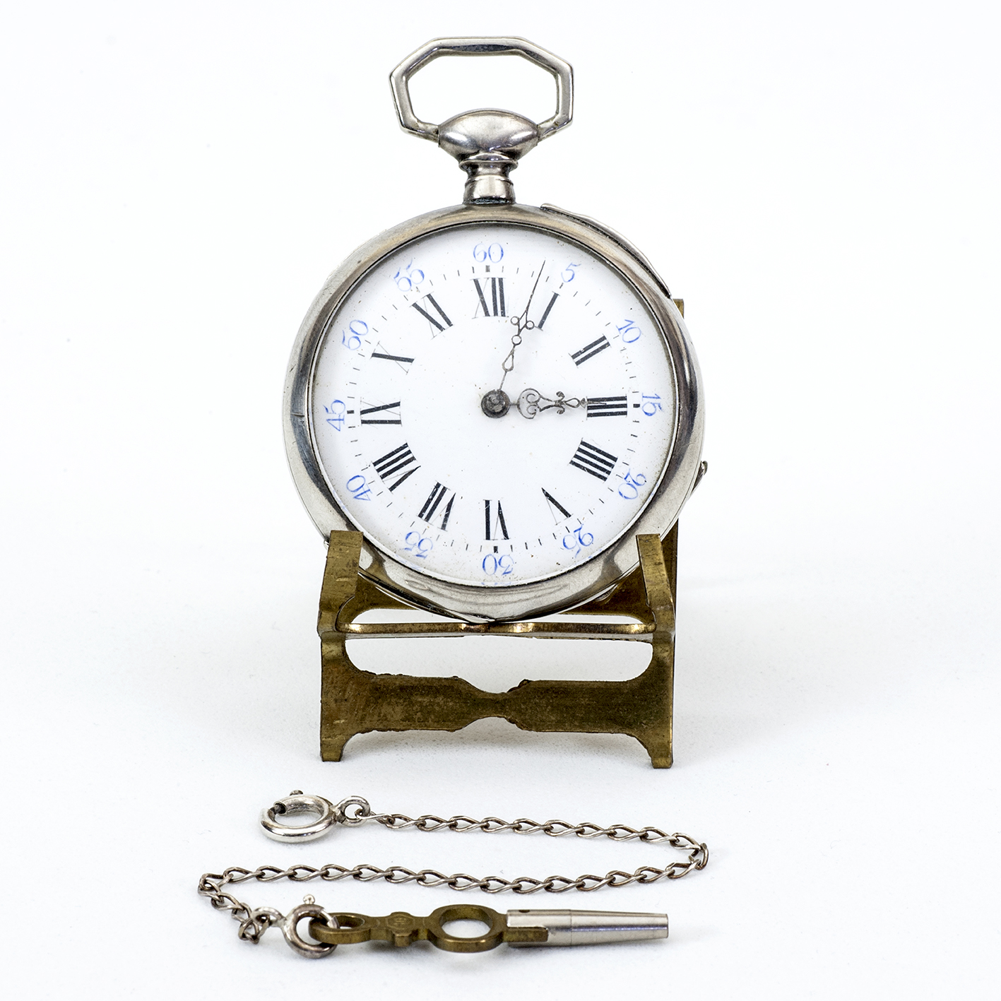Reloj suizo de bolsillo lepine. Plata. Suiza, ca. 1890. Reloj suizo de bolsillo lepine. Plata. Suiza, ca. 1890.