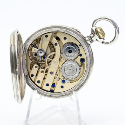 Reloj suizo de Bolsillo lepine y remontoir. Plata. Suiza, ca. 1900.