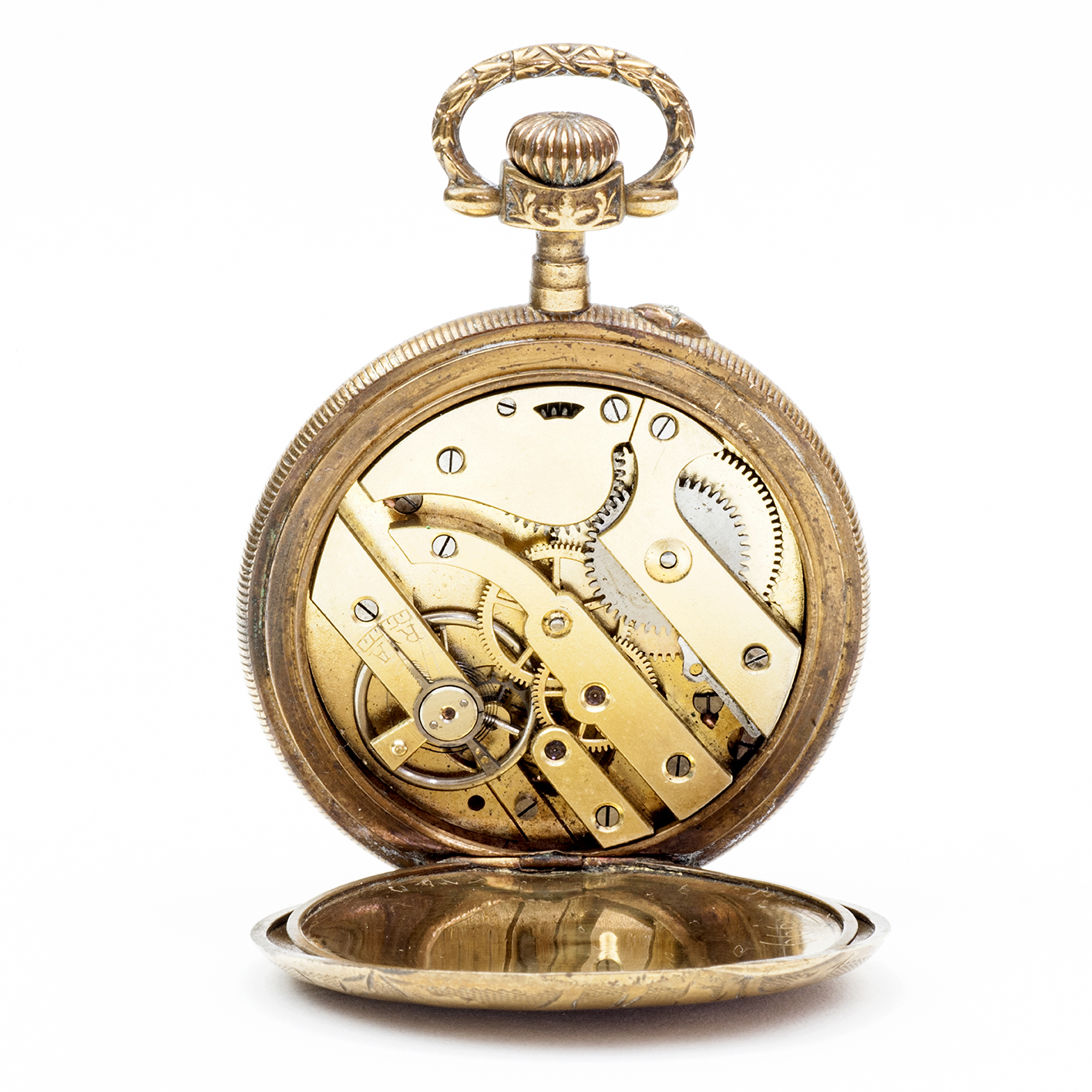Reloj Suizo de bolsillo, lepine y remontoir. Suiza, ca. 1900. Reloj Suizo de bolsillo, lepine y remontoir. Suiza, ca. 1900.