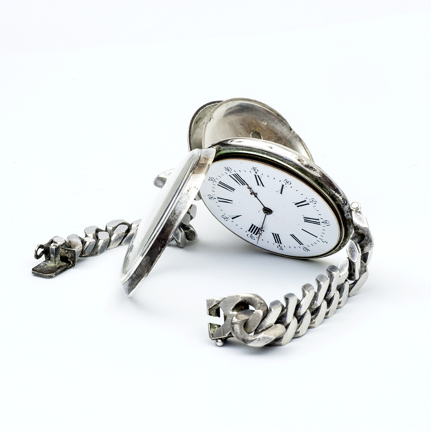 Reloj Suizo de bolsillo/pulsera, lepine. Plata. Suiza, ca. 1900. Reloj Suizo de bolsillo/pulsera, lepine. Plata. Suiza, ca. 1900.