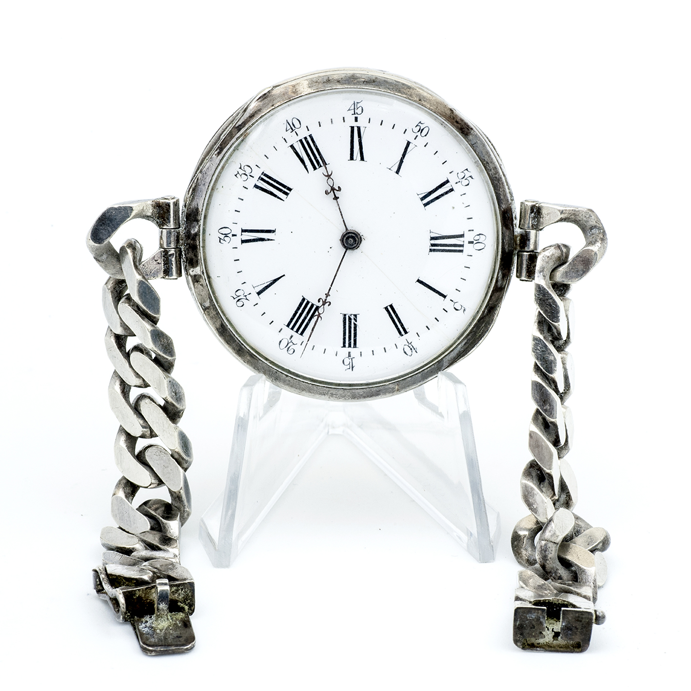 Reloj Suizo de bolsillo/pulsera, lepine. Plata. Suiza, ca. 1900. Reloj Suizo de bolsillo/pulsera, lepine. Plata. Suiza, ca. 1900.