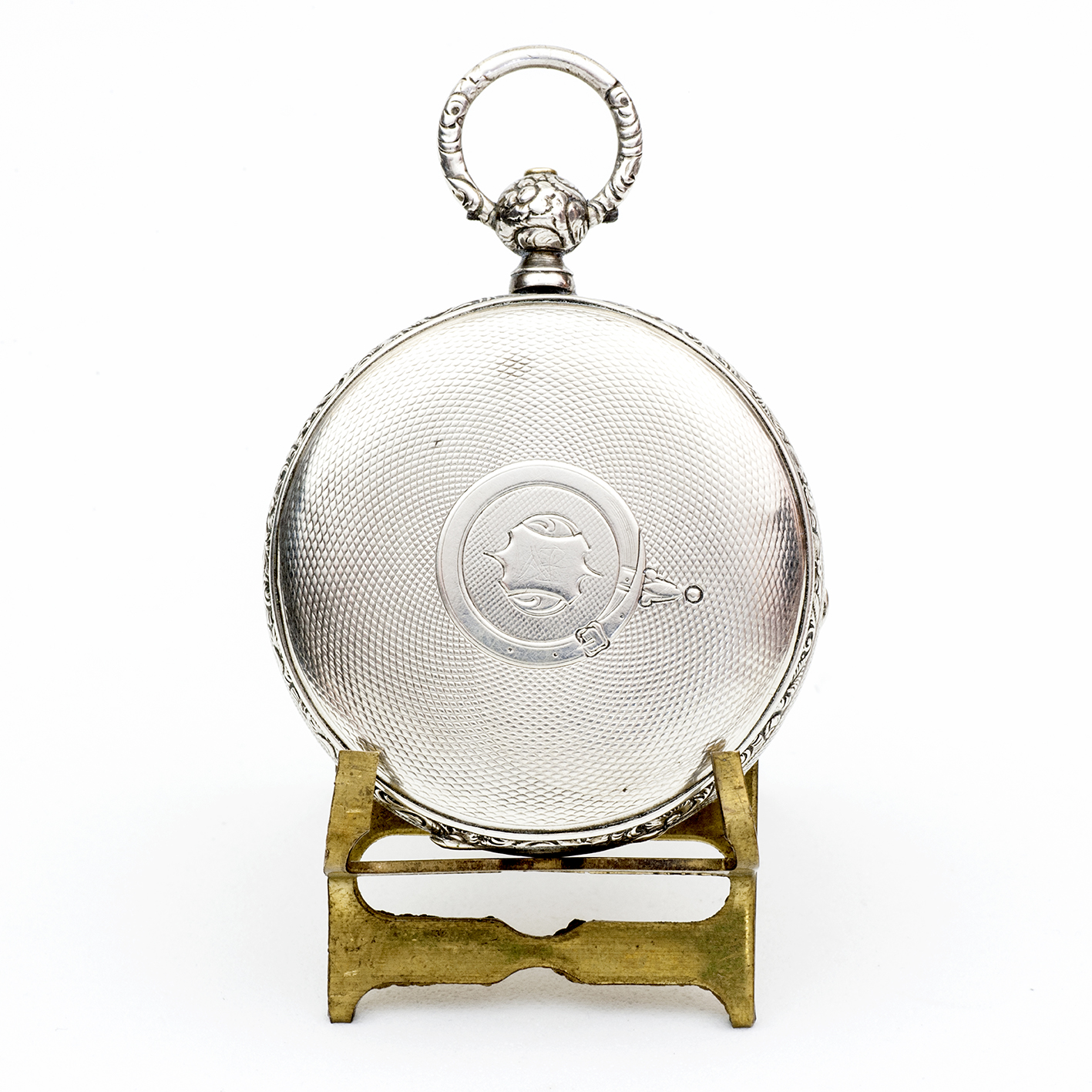 Reloj suizo de bolsillo, saboneta. Plata dorada. Suiza, ca. 1880. Reloj suizo de bolsillo, saboneta. Plata dorada. Suiza, ca. 1880.