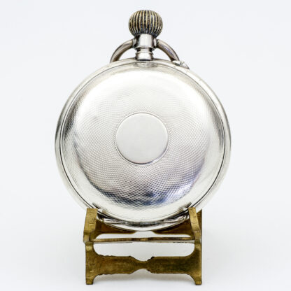 Swiss pocket watch, saboneta and remontoir. Silver. Switzerland, ca. 1880.