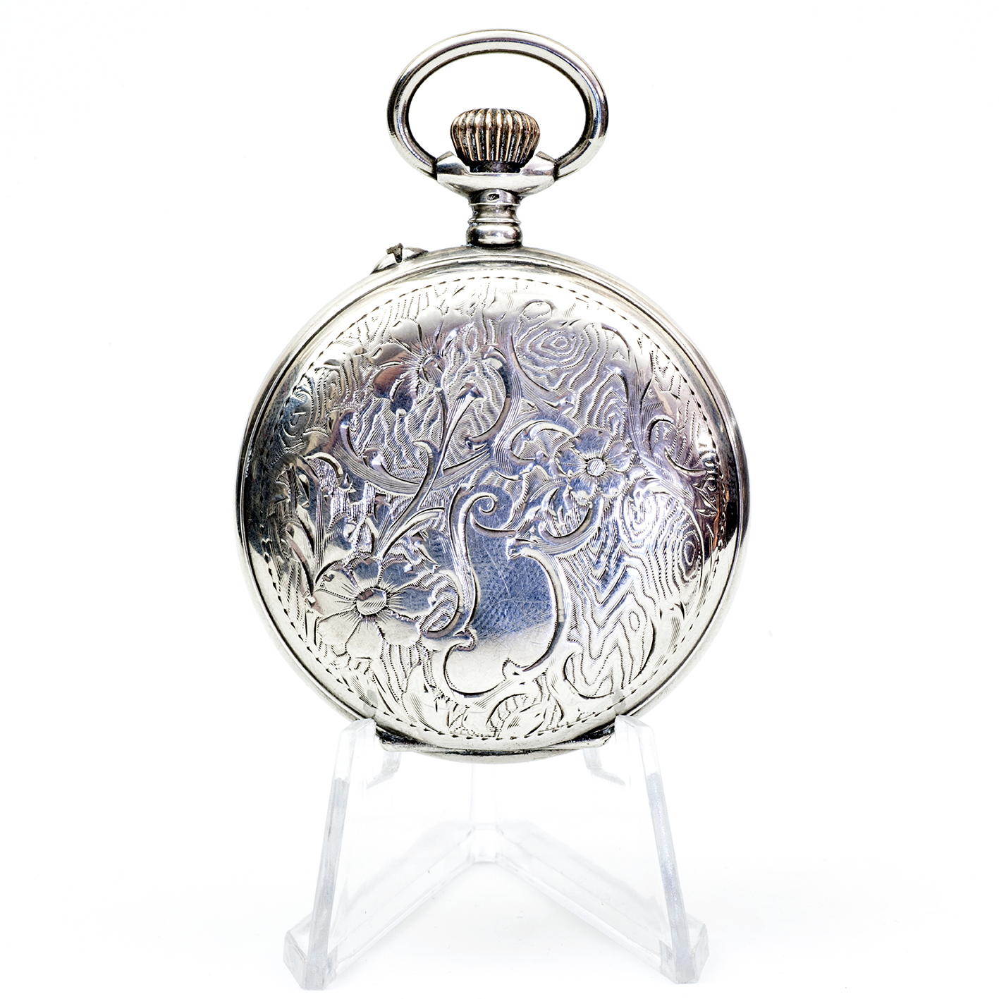Reloj suizo de Bolsillo, saboneta y remontoir. Plata. Suiza, ca. 1900. Reloj suizo de Bolsillo, saboneta y remontoir. Plata. Suiza, ca. 1900.