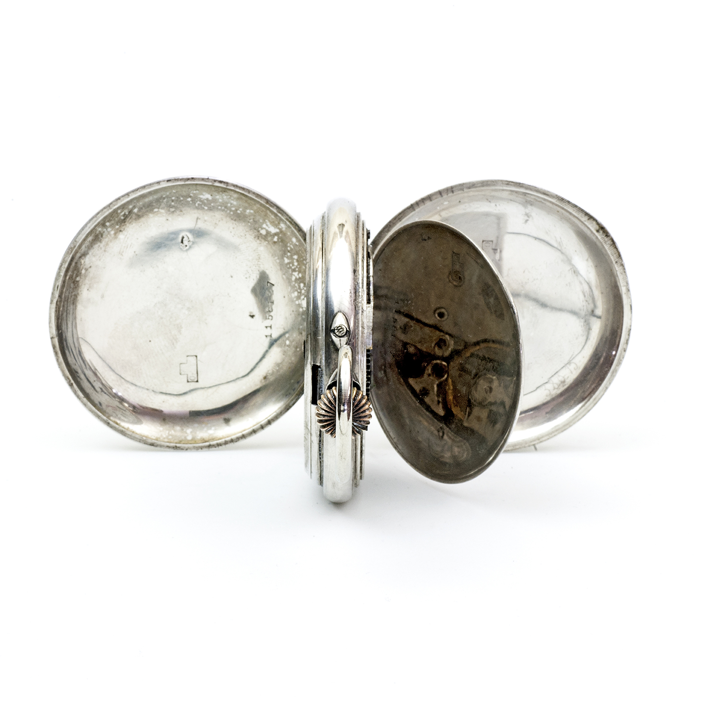 Reloj suizo de Bolsillo, saboneta y remontoir. Plata. Suiza, ca. 1900. Reloj suizo de Bolsillo, saboneta y remontoir. Plata. Suiza, ca. 1900.