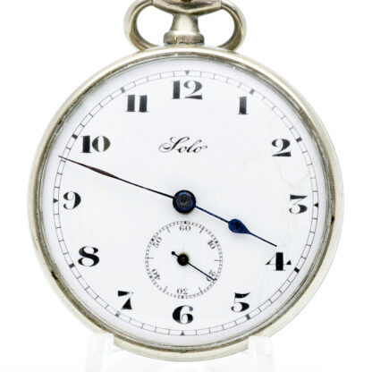 SOLO (Langerdorf Watch Company). Reloj de bolsillo-colgar, lepine y remontoir. Suiza, ca. 1950