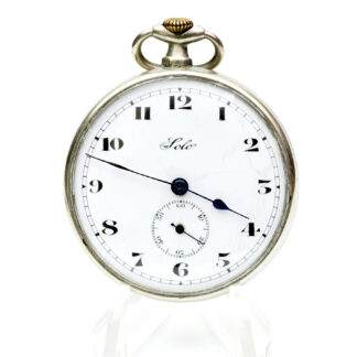 SOLO (Langerdorf Watch Company). Reloj de bolsillo-colgar, lepine y remontoir. Suiza, ca. 1950