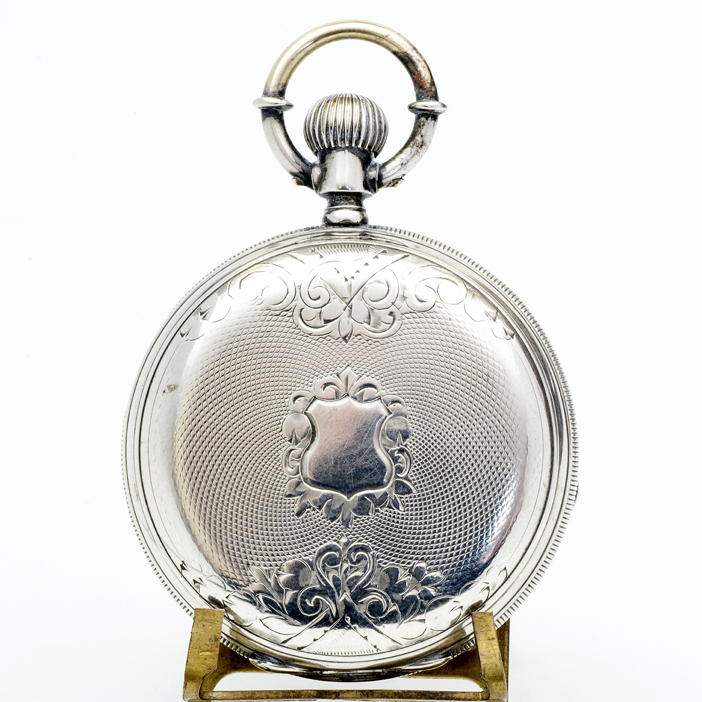 U. PERRET. Reloj suizo de bolsillo, saboneta. Plata. Suiza, ca. 1880. U. PERRET. Reloj suizo de bolsillo, saboneta. Plata. Suiza, ca. 1880.