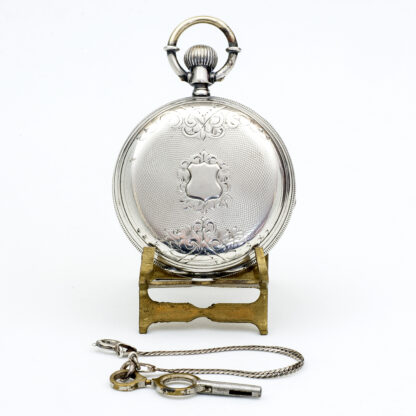 U. PERRET. Swiss pocket watch, saboneta. Silver. Switzerland, ca. 1880.