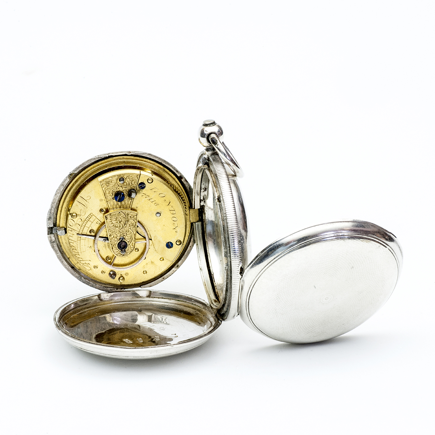 W. EHRHARDT (Londres). Reloj Inglés de Bolsillo, saboneta, Half Fusee (SemiCatalino). Plata. Birmingham, 1882. W. EHRHARDT (Londres). Reloj Inglés de Bolsillo, saboneta, Half Fusee (SemiCatalino). Plata. Birmingham, 1882.