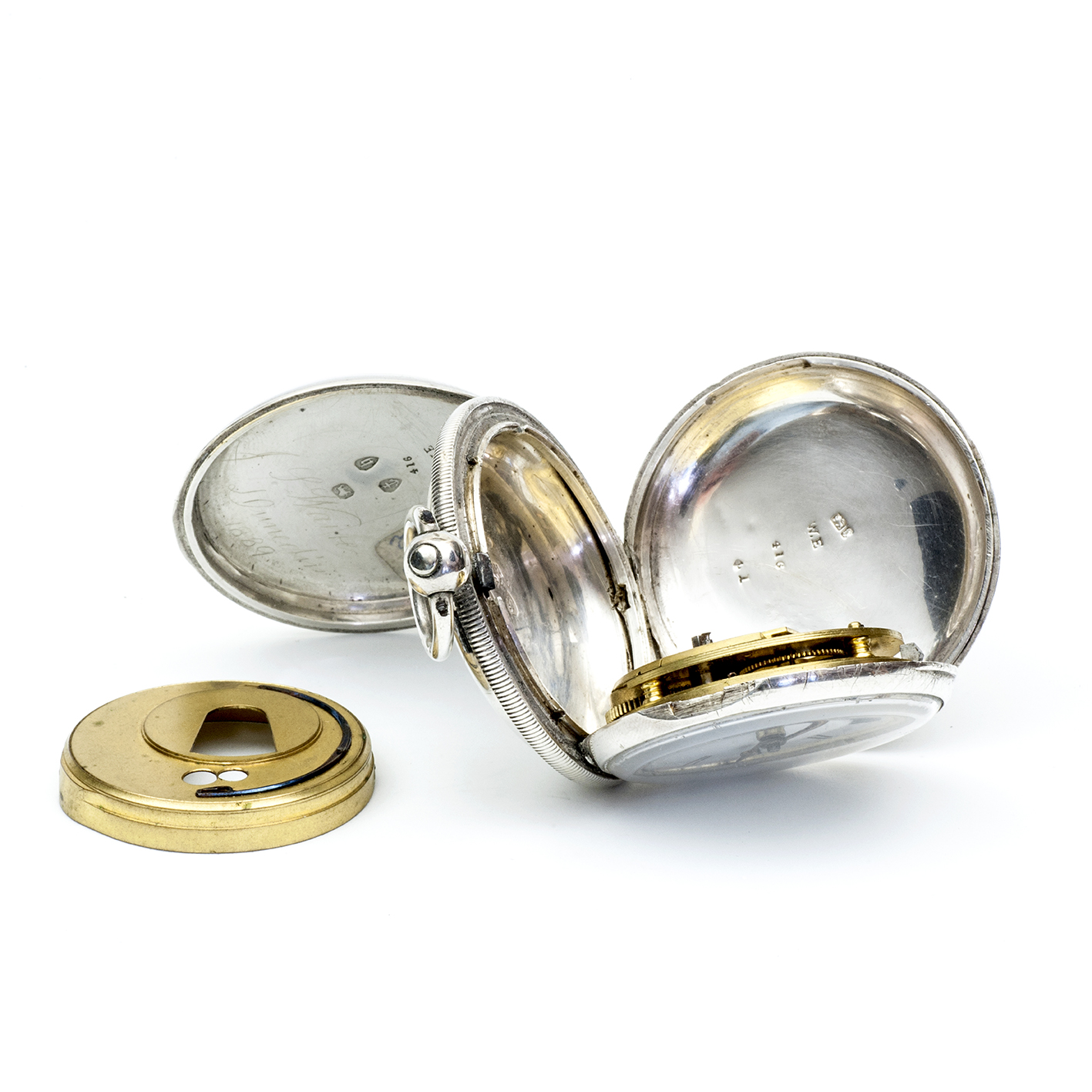 W. EHRHARDT (Londres). Reloj Inglés de Bolsillo, saboneta, Half Fusee (SemiCatalino). Plata. Birmingham, 1882. W. EHRHARDT (Londres). Reloj Inglés de Bolsillo, saboneta, Half Fusee (SemiCatalino). Plata. Birmingham, 1882.