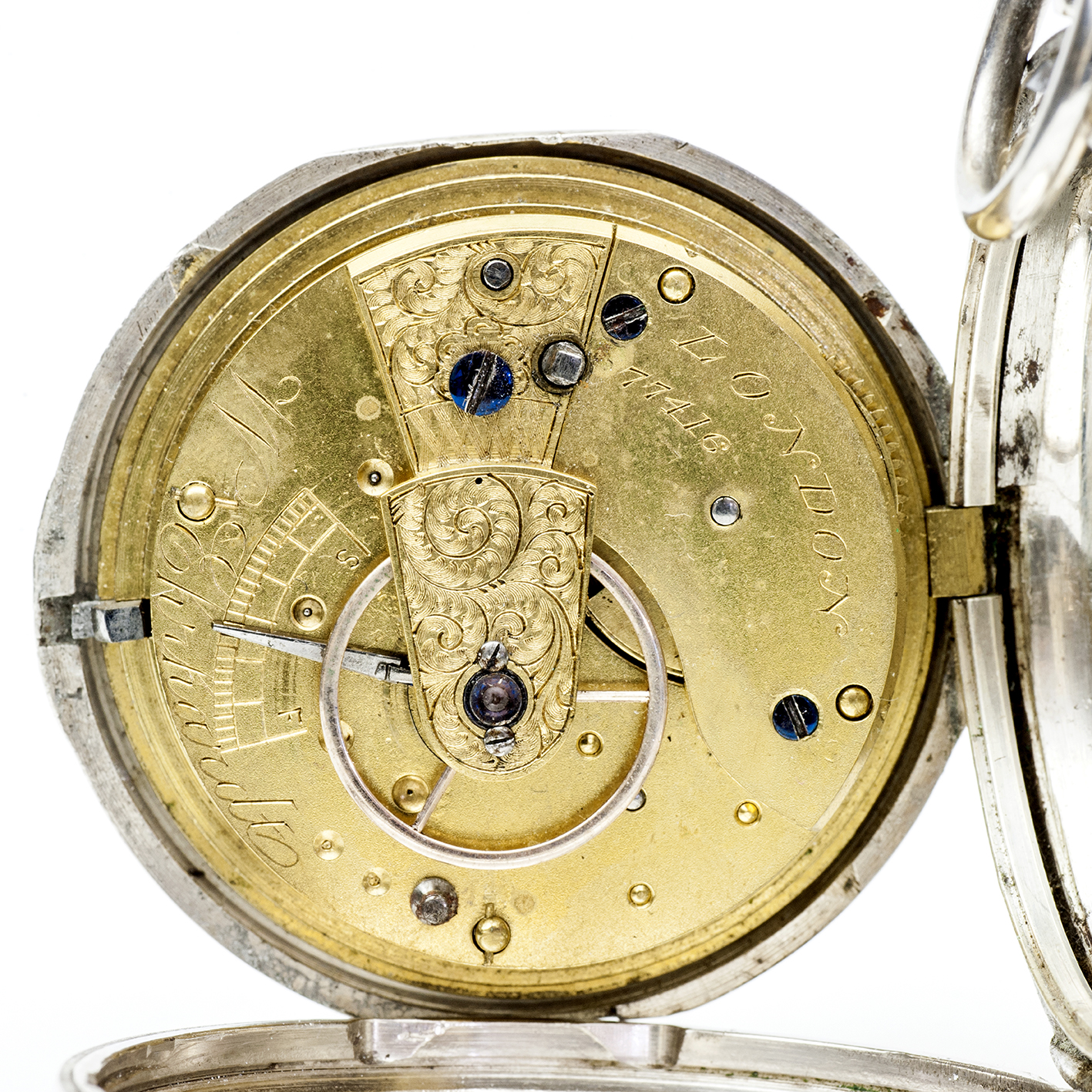 W. EHRHARDT (Londres). Reloj Inglés de Bolsillo, saboneta, Half Fusee (SemiCatalino). Plata. Birmingham, 1882. W. EHRHARDT (Londres). Reloj Inglés de Bolsillo, saboneta, Half Fusee (SemiCatalino). Plata. Birmingham, 1882.