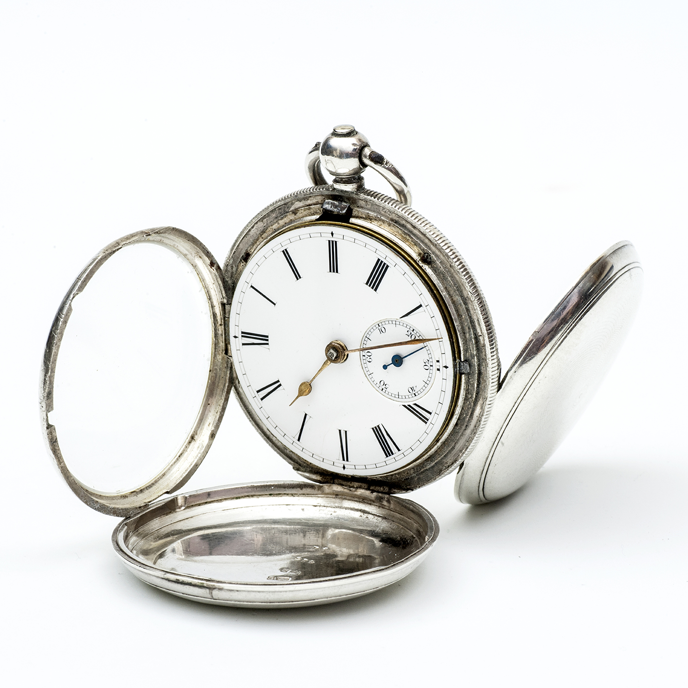 W. EHRHARDT (Londres). Reloj Inglés de Bolsillo, saboneta, Half Fusee (SemiCatalino). Plata. Birmingham, 1882. W. EHRHARDT (Londres). Reloj Inglés de Bolsillo, saboneta, Half Fusee (SemiCatalino). Plata. Birmingham, 1882.