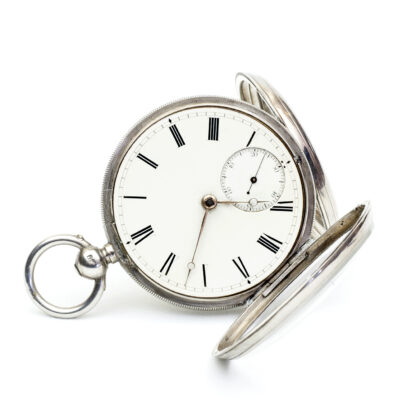 WILLIAM GARDNER. (Manchester). Reloj Inglés de Bolsillo, lepine, Half Fusee (SemiCatalino). Plata. Londres, año 1875.