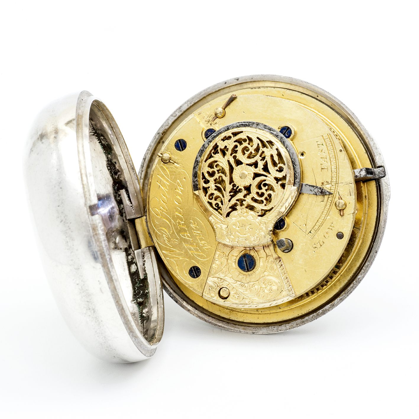 WILLIAMS PRATT (Harlow). Reloj de bolsillo lepine, Verge Fusee. Plata. Londres, año 1851. WILLIAMS PRATT (Harlow). Reloj de bolsillo lepine, Verge Fusee. Plata. Londres, año 1851.