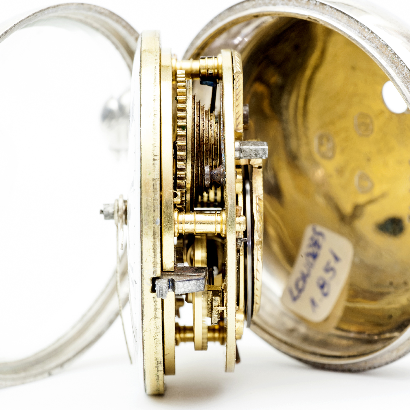WILLIAMS PRATT (Harlow). Reloj de bolsillo lepine, Verge Fusee. Plata. Londres, año 1851. WILLIAMS PRATT (Harlow). Reloj de bolsillo lepine, Verge Fusee. Plata. Londres, año 1851.