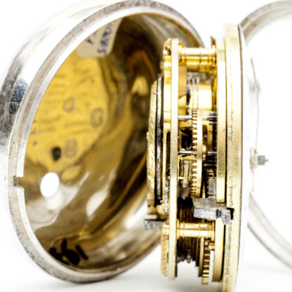 WILLIAMS PRATT (Harlow). Reloj de bolsillo lepine, Verge Fusee. Plata. Londres, año 1851.