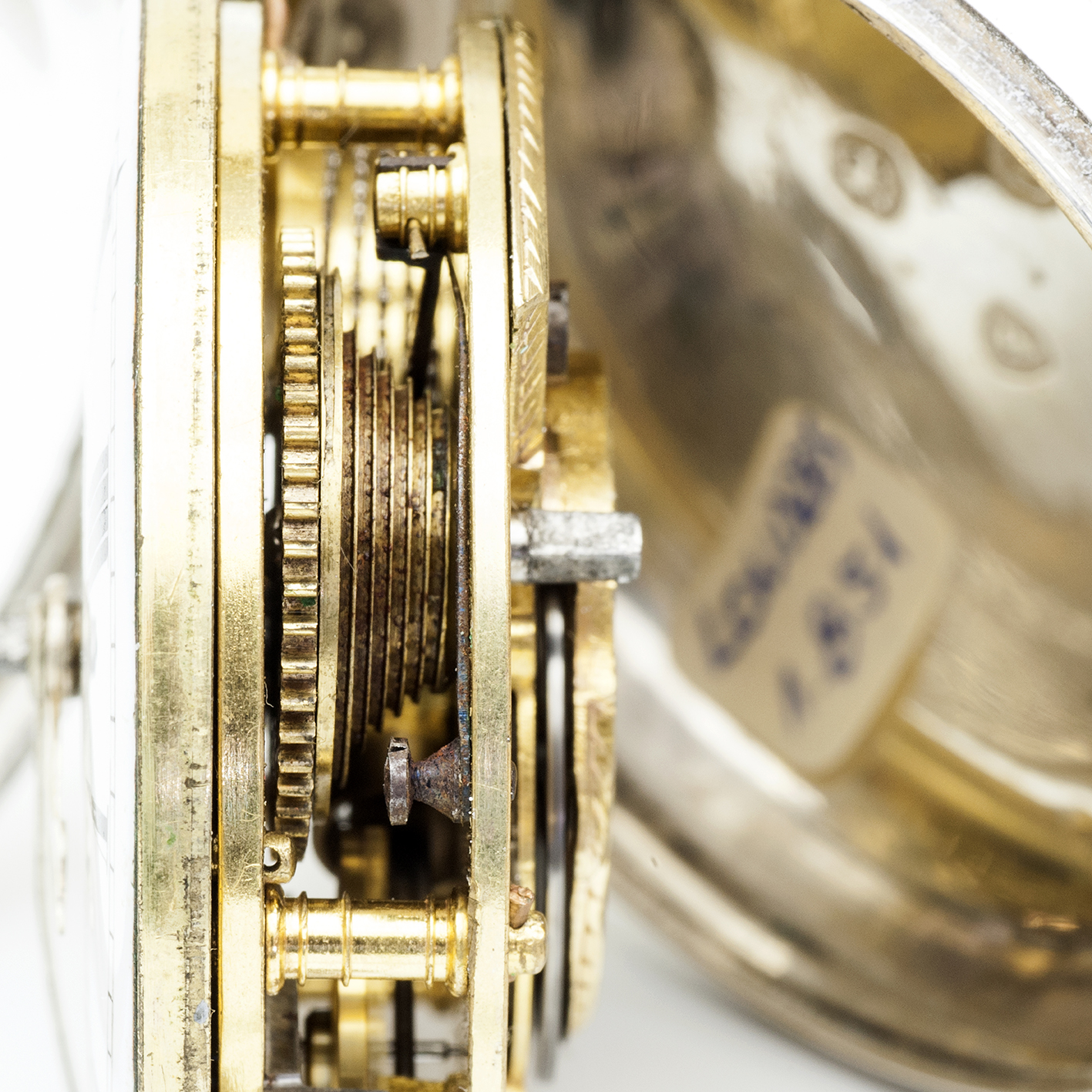 WILLIAMS PRATT (Harlow). Reloj de bolsillo lepine, Verge Fusee. Plata. Londres, año 1851. WILLIAMS PRATT (Harlow). Reloj de bolsillo lepine, Verge Fusee. Plata. Londres, año 1851.