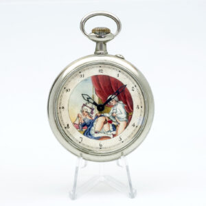 DOXA. Reloj Suizo erótico de bolsillo. AUTOMATÓN. Lepine y Remontoir. Gran Tamaño. Suiza, ca. 1906
