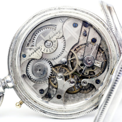 FAVORY GENEVE. Reloj suizo de bolsillo, saboneta. Plata. Suiza, ca. 1880.