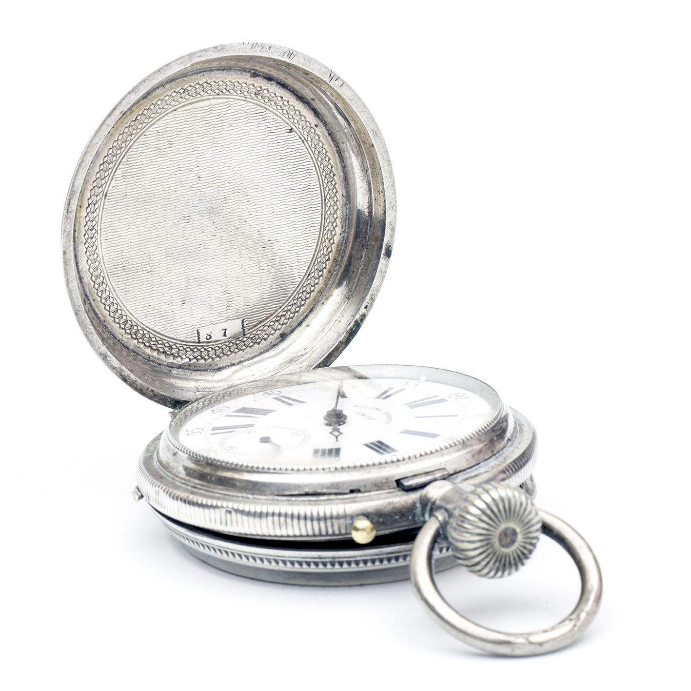 FAVORY GENEVE. Reloj suizo de bolsillo, saboneta. Plata. Suiza, ca. 1880. FAVORY GENEVE. Reloj suizo de bolsillo, saboneta. Plata. Suiza, ca. 1880.