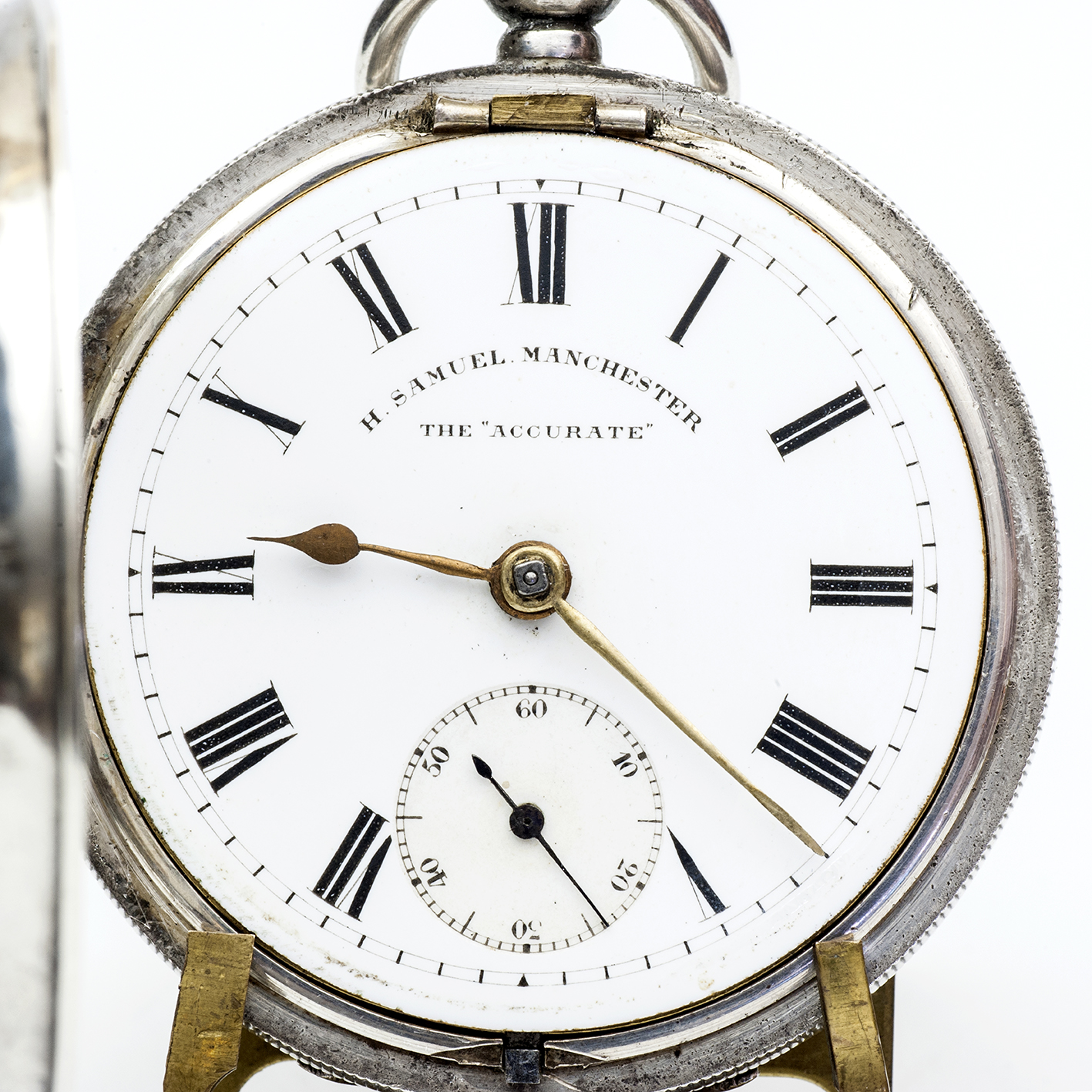 H. SAMUEL MANCHESTER. Reloj de bolsillo, lepine. Half Fusee (Semicatalino). Plata. Chester, 1906. H. SAMUEL MANCHESTER. Reloj de bolsillo, lepine. Half Fusee (Semicatalino). Plata. Chester, 1906.