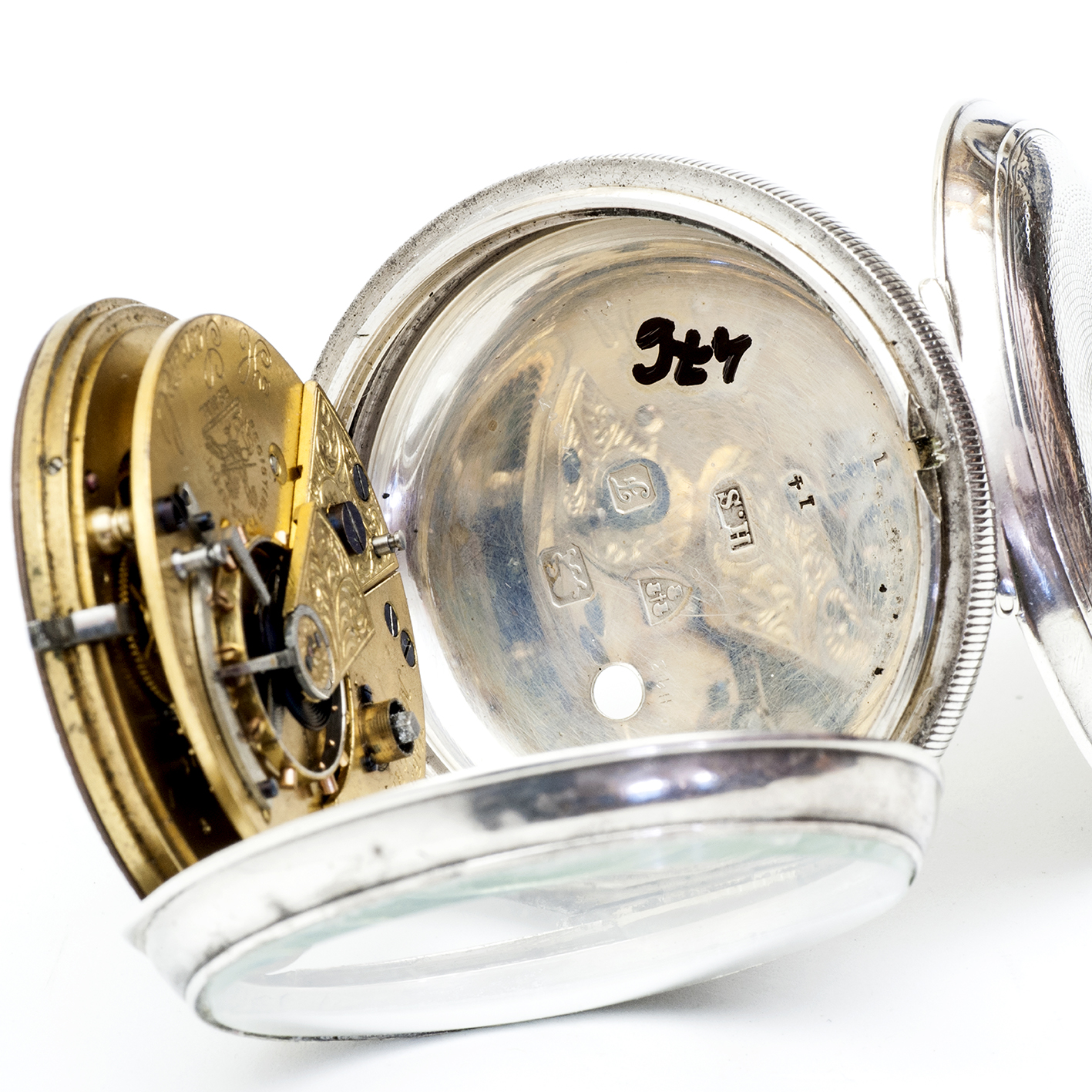 H. SAMUEL MANCHESTER. Reloj de bolsillo, lepine. Half Fusee (Semicatalino). Plata. Chester, 1906. H. SAMUEL MANCHESTER. Reloj de bolsillo, lepine. Half Fusee (Semicatalino). Plata. Chester, 1906.